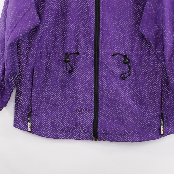 90s Illuminite Mens Small Reflective Jacket Purple - Picture 3 of 8